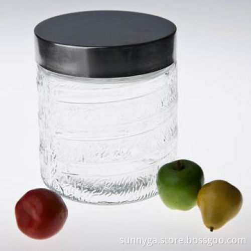 Recycled Storage Jar, Suitable for Daily Use, Measures 112 x 112 x 130mm
